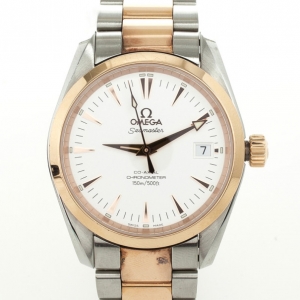 Omega Seamaster 18 K SS Coaxial Chronometer Mens Wristwatch 39 MM
