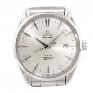 Omega Aqua Terra SS Silver Mens Wristwatch 