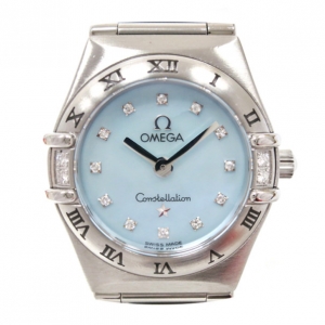 Omega Constellation 12P Diamond Ladies Wristwatch SS