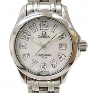 Omega Seamaster 120m Wristwatch Shell Silver Ladies 