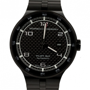 Porsche Design Stainless Steel P6350 Flat Six Mens Wristwatch 44MM