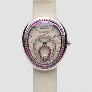 Robergé Vela SS Leather Womens Wristwatch 40MM