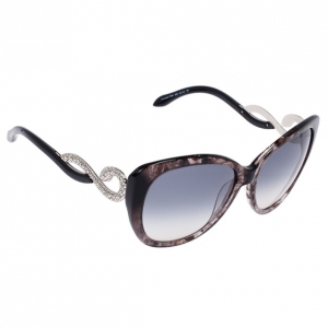 Pre Owned Roberto Cavalli Leopard Frame Serpent Kurumba Sunglasses