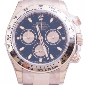 Pre Owned Rolex Navy 18K Rose Gold Daytona Men's Wristwatch 40MM