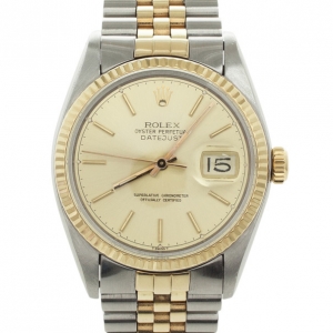 Pre Owned Rolex DateJust 18 K Yellow Gold Oyster SS Mens Wristwatch 36 MM