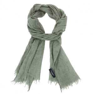 Yves Saint Laurent Grey Cashmere & Silk Scarf