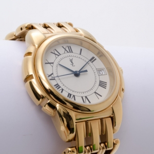 Yves Saint Laurent Gold Plated Swiss Made Unisex Watch