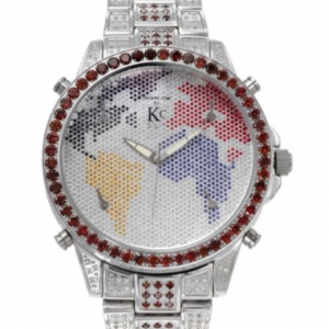 Techno Com Multicolor Diamond Mens Wristwatch
