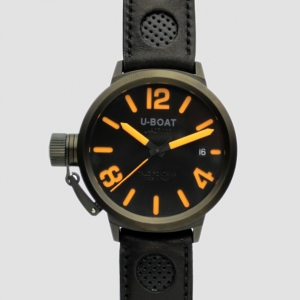 U-Boat Black FlightDeck SS Mens Wristwatch 50 MM