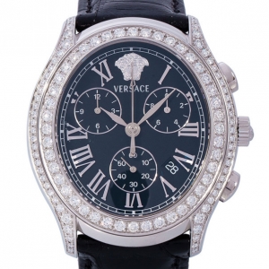 Versace Black Stainless Steel OLC99 Men's Wristwatch 40MM