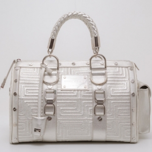 Pre Owned Versace Quilted Snap Out of It Satchel 
