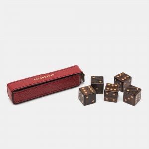 Burberry Parade Red Leather Case & Dice Set Burberry | TLC