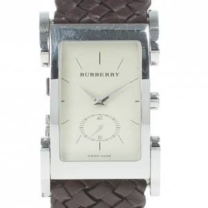 Burberry Cream Stainless Steel BU1105 Unisex Wristwatch 26MM