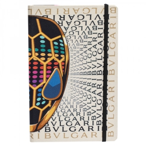 Bvlgari Multicolor Logo Print Notebook