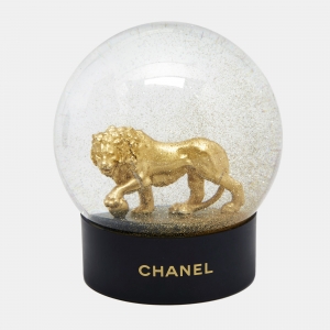Chanel Glass Lion Snow Globe