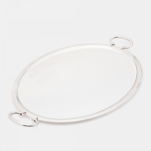 Christofle Silver Plated Oval Albi Tray