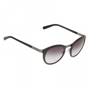 Giorgio Armani Black Phantos Round Sunglasses
