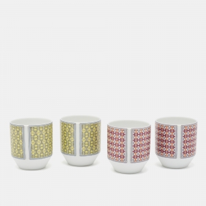 Hermès Porcelain Tie Set Tumbler Set of 4