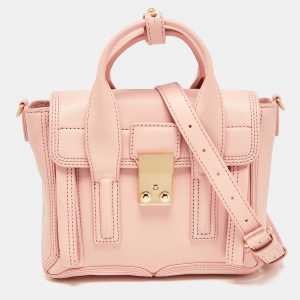 Pre Owned 3.1 Phillip Lim Rose Pink Leather Mini Pashli Satchel