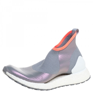 adidas x Stella McCartney Metallic Grey Ultra Boost All Terrain Sneakers Size 38