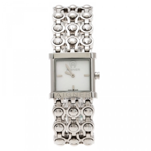 Aigner Mother of Pearl Stainless Steel Arezzo A20200 Women's Wristwatch 23 mm