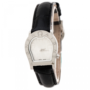 Pre Owned Aigner Silver Stainless Steel Verona Nuovo A22200 Women's Wristwatch 24 mm