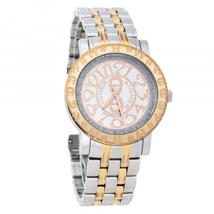 Aigner Silver Two-Tone Stainless Steel Cortina A26300 Women's Wristwatch 35 mm