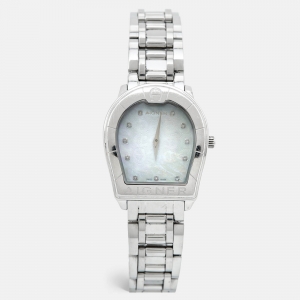 Aigner Mother of Pearl Stainless Steel Verona A48100 Women's Wristwatch 33 mm