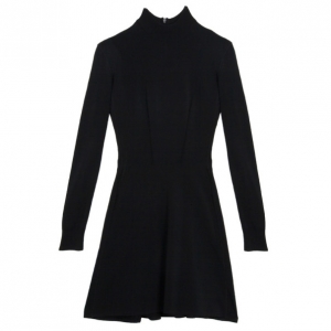 Pre Owned Azzedine Alaia Black Long Sleeve Dress XS