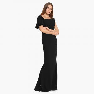 Alexander McQueen Black Asymmetric Long Dress M (IT 44)