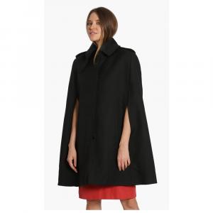 Alexander McQueen Black Wool Blend Cape Coat M (IT 44)