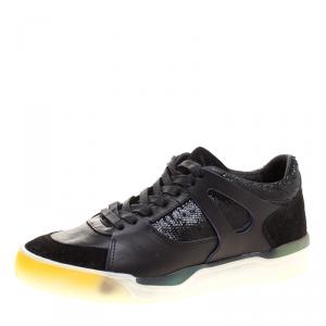 Pre Owned Alexander McQueen for Puma Black Leather Move Femme Lace Up Sneakers Size 38