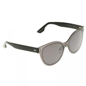 McQ By Alexander McQueen Grey/Black MQ0023S Cat Eye Sunglasses