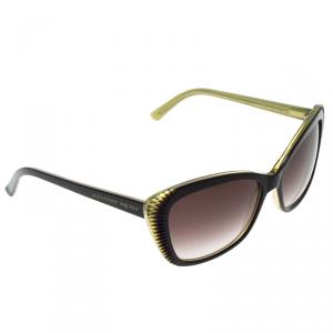 Alexander McQueen Purple/Green AMQ 4178/S Cat Eye Sunglasses