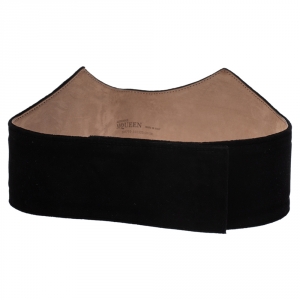 Pre Owned Alexander McQueen Black Velvet Waist Belt 70CM