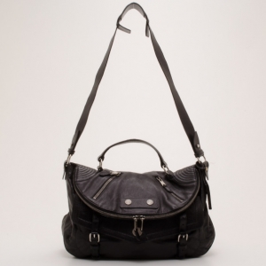 Pre Owned Alexander McQueen Black Leather Faithful Crossbody Bag