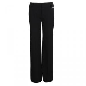 T by Alexander Wang Black High Rise Tailored Wide Leg Trousers S