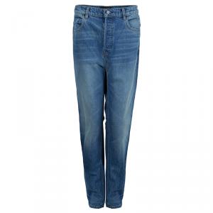 Alexander Wang Indigo Denim Faded Straight Fit Jeans M