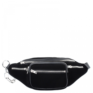 Alexander Wang Black Velvet Attica Belt Bag