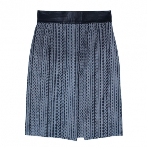 Alexander Wang Lambskin Leather Logo Skirt XS