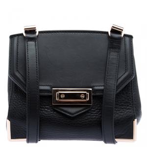 Alexander Wang Black Pebbled Leather Marion Crossbody Bag 