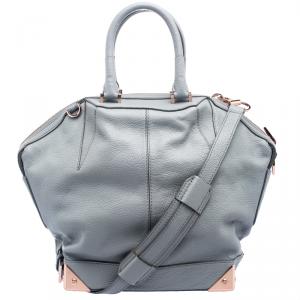 Alexander Wang Grey Leather Small Emile Satchel