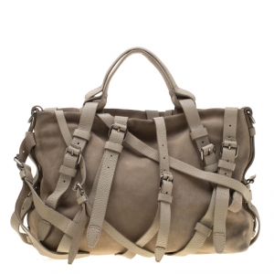Alexander Wang Beige Suede and Leather Kristen Tote