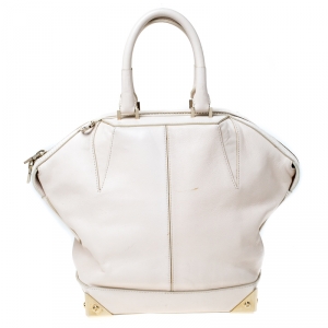 Alexander Wang Cream Leather Small Emile Satchel
