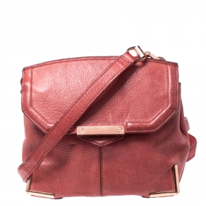 Alexander Wang Red Leather Small Marion Shoulder Bag