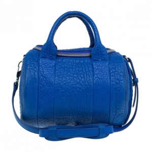 Alexander Wang Blue Lambskin Mini Pebbled Rockie