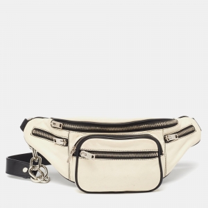 Alexander Wang White/Black Leather Attica Belt Bag