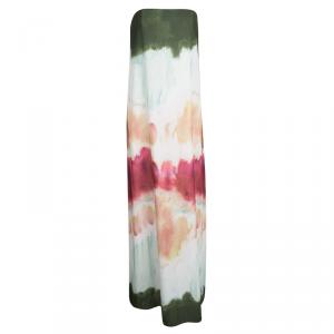 Alice + Olivia Watercolor Strapless Yullisa Maxi Dress M