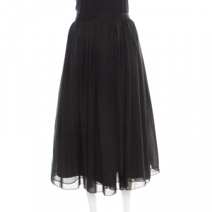 Alice + Olivia Black Studded Andalasia Princess Pouffe Skirt L