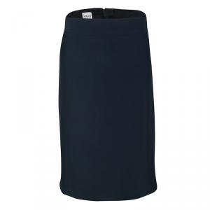 Pre Owned Armani Collezioni Navy Blue Pencil Skirt L